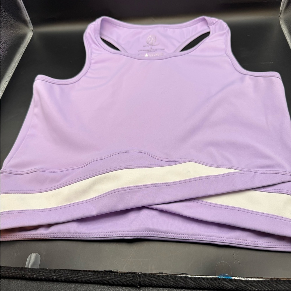 Move Theology Women’s  Sport Tank Size L Fabric Lavender Color RN# 153738